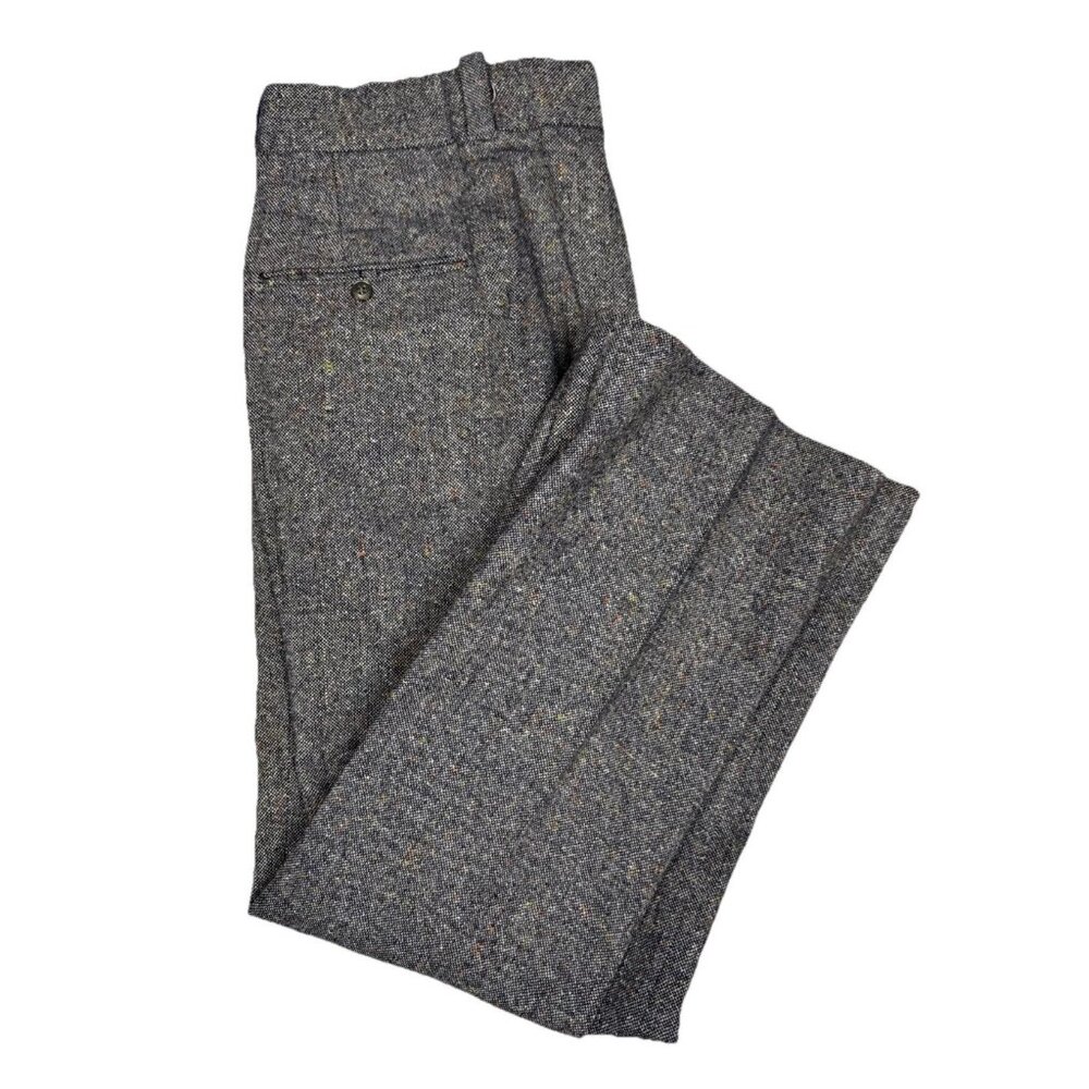 Vintage Donegal Tweed Wool Pants Men’s 36X30  Speckled Grey